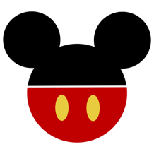 Red Disney Mickey shorts for babies, featuring the iconic Mickey Mouse design.\n\nCaption: Dress your little one in th