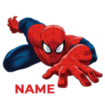 Spiderman model-1 baby product featuring a playful design suitable for pacifiers, clothing, and accessories.\n\nCaptio