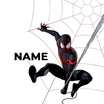 Spiderman pattern-2 design featuring a playful Spiderman, perfect for baby items like bodysuits and bibs.\n\nCaption: 