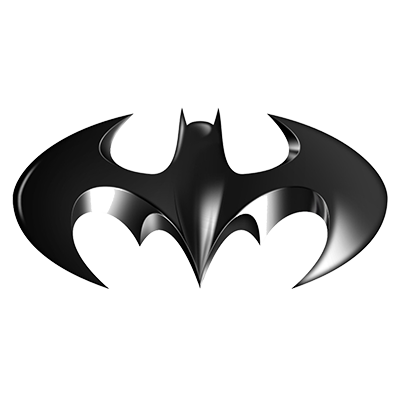Black Batman logo design for baby products like bodysuits and accessories.\n\nCaption: Stylish Black Batman logo perfe