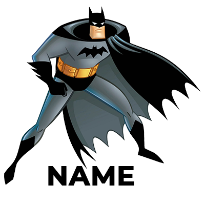 Batman logo edition-2 design for baby products. \n\nCaption: Dress your little one in style with our fun Batman logo i