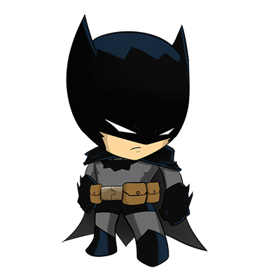 Adorable Batman kids logo design, perfect for baby products like bodysuits, bibs, and pacifier clips.\n\nCaption: Disc