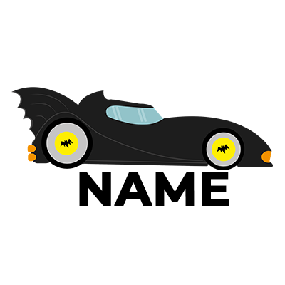 Batman kids logo pattern-4 design, perfect for baby items like bodysuits and bibs at pacifier-baby.com.\n\nCaption: Di