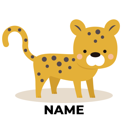Cute cartoon tiger character design for baby products like pacifiers and bodysuits.  \n\nCaption: Adorable tiger chara