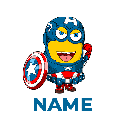Colorful kids\' bodysuit featuring a playful Captain America design.\n\nCaption: Dress your little hero in this fun Ca