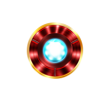 Iron Man arc reactor design, perfect for baby-themed decorations and unique gifts. \n\nCaption: The Iron Man arc react