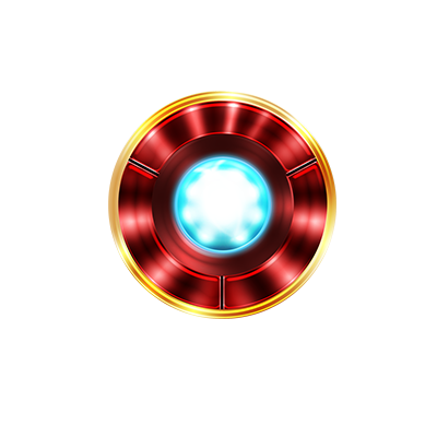 Iron Man arc reactor design, perfect for baby-themed decorations and unique gifts. \n\nCaption: The Iron Man arc react
