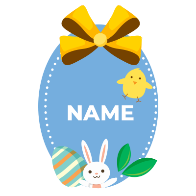 Easter Egg pattern-2 featuring a cute bunny and chick design, perfect for baby products.\n\nCaption: Celebrate spring 