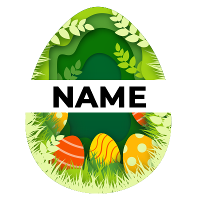 Easter Egg pattern-7, a colorful design featuring vibrant eggs and greenery, perfect for baby products.\n\nCaption: Ce
