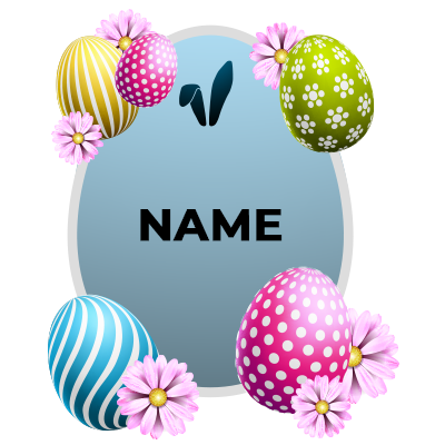 Easter Egg edition-12 with colorful eggs and flowers, perfect for baby-themed celebrations.\n\nCaption: Celebrate your