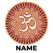 Om aum pacifier design featuring intricate patterns, perfect for baby\'s comfort and style.\n\nCaption: Discover the s