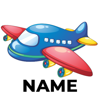 Colorful blue and red toy airplane perfect for babies and young children, ideal for playtime.\n\nCaption: Discover the