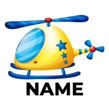 A colorful yellow helicopter toy featuring blue stars and rotors, perfect for inspiring imaginative play for little ones.\n\nAdd
