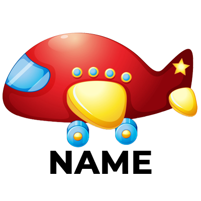 Colorful red toy plane with blue accents, perfect for imaginative play. Available at pacifier-baby.com. \n\nCaption: L