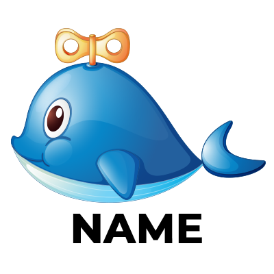 Cute blue toy dolphin with a bow, perfect for engaging babies during playtime.\n\nCaption: Bring joy to playtime with 