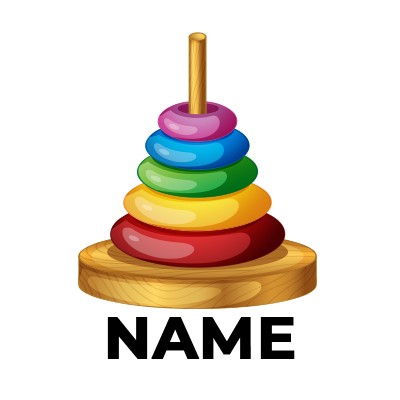 Colorful toy stacking rings on a wooden base, perfect for developing motor skills and coordination in infants and todd
