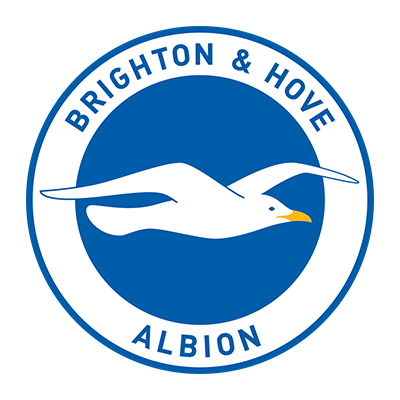 Brighton & Hove Albion Football Club logo on a baby product, suitable for young fans.\n\nCaption: Show your little one