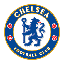 Chelsea Football Club logo designed for baby products like pacifiers and bodysuits.\n\nCaption: Celebrate your little 