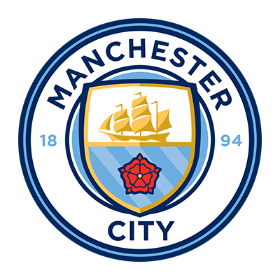 Manchester City Football Club logo, ideal for baby products like bodysuits, bibs, and accessories at pacifier-baby.com