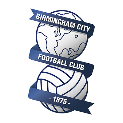 Birmingham City Football Club logo featuring a globe and a football, suitable for baby items.\n\nCaption: Show off you