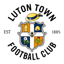 Luton Town Football Club logo for baby items like bodysuits and bibs.\n\nCaption: Celebrate your little fan with Luton