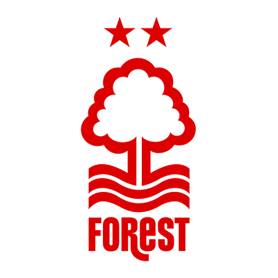 Nottingham Forest Football Club logo suitable for baby products like bibs, booties, and bodysuits.\n\nCaption: Show of