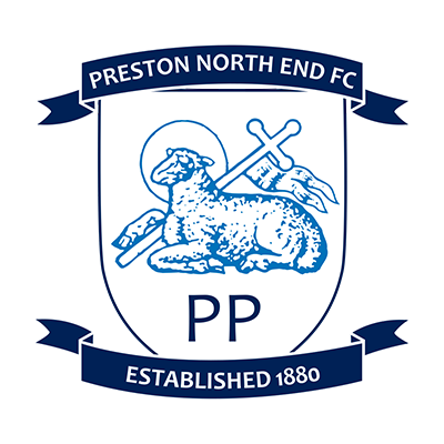 Preston North End Football Club logo, ideal for baby items like bodysuits and bibs at pacifier-baby.com.\n\nCaption: S