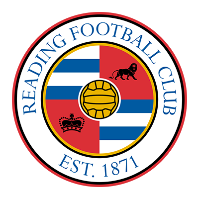 Reading Football Club logo, a round emblem featuring colors and symbols, suitable for baby products.\n\nCaption: Celeb