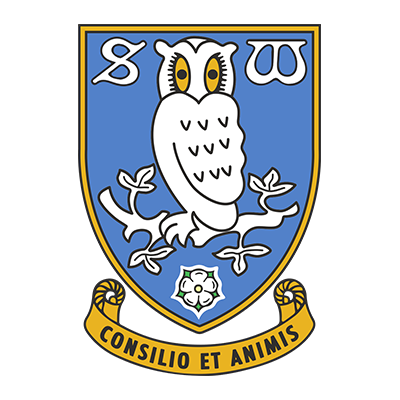Sheffield Wednesday Football Club logo, perfect for babies\' bodysuits, hats, and bibs.\n\nCaption: Dress your little 