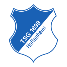TSG 1899 Hoffenheim logo, suitable for baby products like bodysuits and pacifiers available at pacifier-baby.com.\n\nC