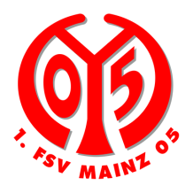 Logo of FSV Mainz 05, featuring a bold design with the number 05 in red and black.\n\nCaption: Discover the playful FS