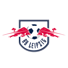 RasenBallsport Leipzig logo designed for baby products like bodysuits and bibs.\n\nCaption: Show your little fan\'s sp