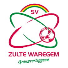 SV Zulte Waregem logo, suitable for baby product branding on pacifiers and clothing.\n\nCaption: Discover the playful 