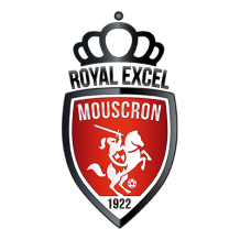 Royal Excel Mouscron logo, suitable for baby product branding.\n\nCaption: Discover the Royal Excel Mouscron collectio