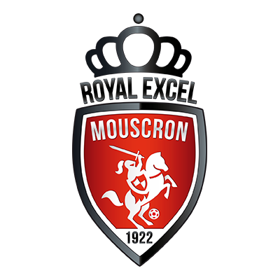 Royal Excel Mouscron logo, suitable for baby product branding.\n\nCaption: Discover the Royal Excel Mouscron collectio