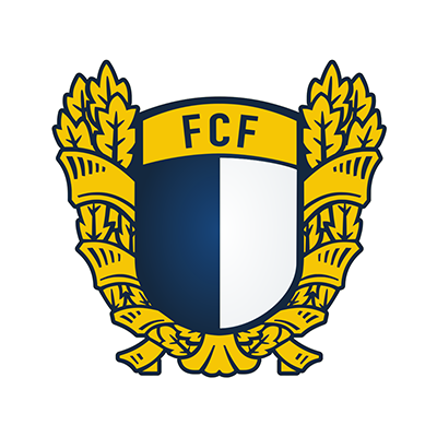 Futebol Clube Famalicão logo, perfect for sporty baby apparel and accessories.\n\nCaption: Celebrate your little fan w