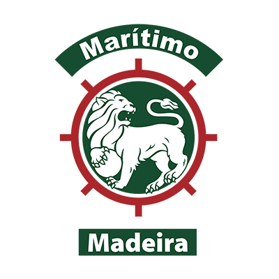 Club Sport Marítimo logo featuring a lion and ship wheel design, suitable for a baby product shop.\n\nCaption: Explore