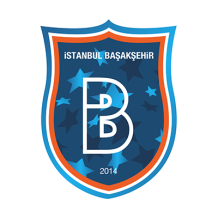 Logo of Istanbul Başakşehir FK, suitable for baby items like bibs and booties at pacifier-baby.com. \n\nCaption: Explo