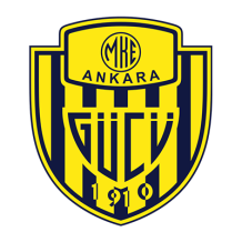 MKE Ankaragücü logo, a vibrant yellow and blue shield, perfect for baby items like bodysuits and bibs.\n\nCaption: Sho