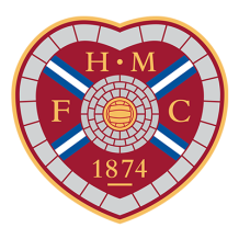 Heart of Midlothian Football Club logo, perfect for baby items like bodysuits, booties, and bibs.\n\nCaption: Celebrat