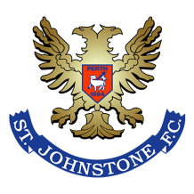 St Johnstone Football Club logo featuring an eagle design, suitable for baby products including hats and bodysuits.\n\