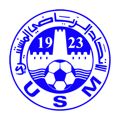 Logo of the Union sportive monastirienne, featuring blue and white colors, suitable for baby product branding. \n\nCap