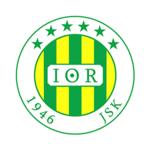 Jeunesse sportive de Kabylie logo, colorful circle design featuring green and yellow stripes, suitable for baby produc