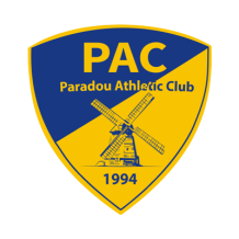 Logo of Paradou Athletic Club featuring a windmill in blue and yellow colors.\n\nCaption: Explore the Paradou Athletic