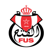 Fath Union Sport de Rabat logo on a black background.\n\nCaption: Celebrate your little one\'s love for sport with the