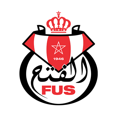 Fath Union Sport de Rabat logo on a black background.\n\nCaption: Celebrate your little one\'s love for sport with the