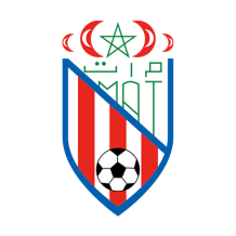 Image of the Moghreb Athlétic de Tétouan logo, featuring a shield design with red and white stripes and a soccer ball.\n\nShow y