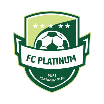 Logo of Football Club Platinum, designed in green and featuring a soccer ball.\n\nCaption: Celebrate your little one\'