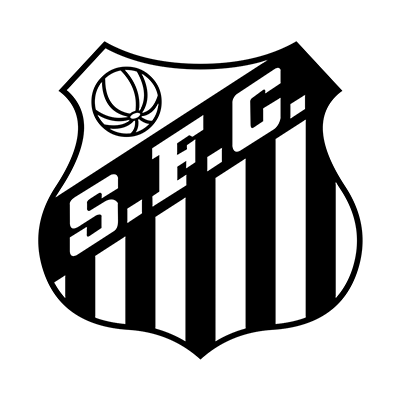 Santos Futebol Clube logo, perfect for baby items like pacifiers, bodysuits, and bibs. \n\nCaption: Celebrate your lit
