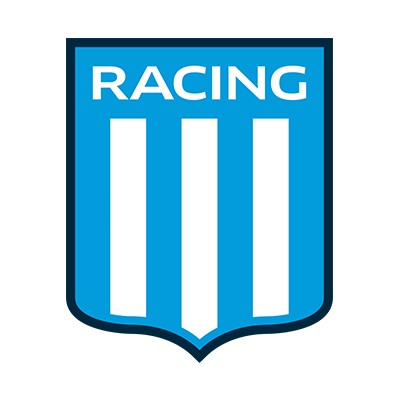 Racing Club de Avellaneda baby items logo, perfect for mini fans. \n\nCaption: Celebrate your baby\'s love for Racing 